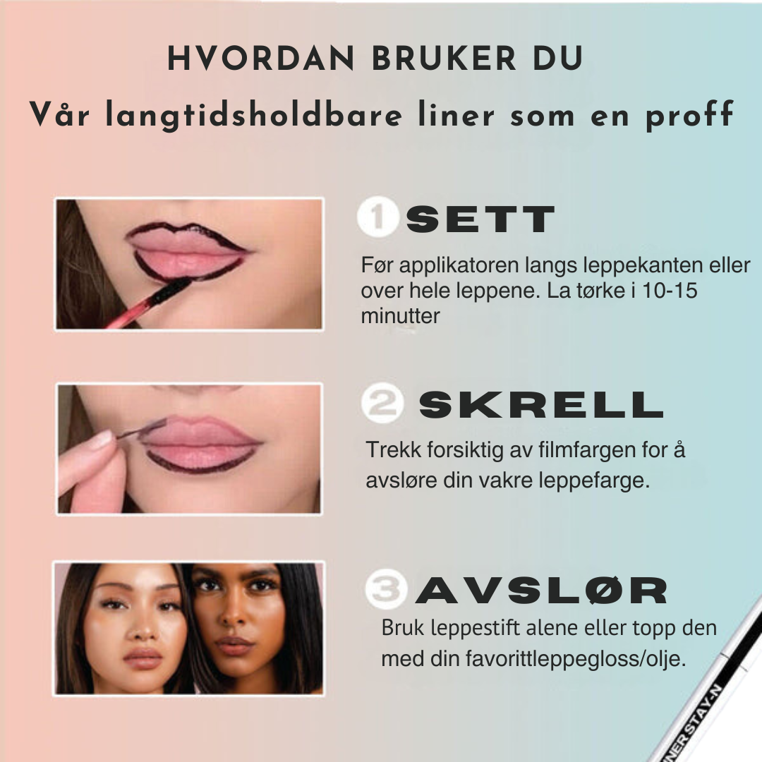 Magisk peel-off leppestift flekk