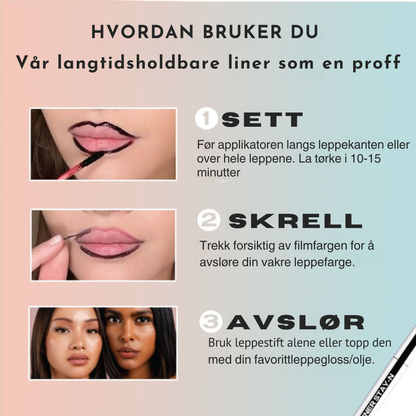 Magisk peel-off leppestift flekk